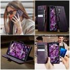 For Samsung Galaxy S23 Ultra 5G CaseMe 033 Calf Leather Lining Microfibre RFID Blocking Phone Case(Purple) - 4
