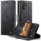 For Samsung Galaxy Note10+ CaseMe 033 Calf Leather Lining Microfibre RFID Blocking Phone Case(Black) - 1