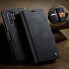 For Samsung Galaxy Note10+ CaseMe 033 Calf Leather Lining Microfibre RFID Blocking Phone Case(Black) - 3