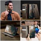 For Samsung Galaxy Note10+ CaseMe 033 Calf Leather Lining Microfibre RFID Blocking Phone Case(Coffee) - 4