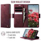 For Samsung Galaxy Note10+ CaseMe 033 Calf Leather Lining Microfibre RFID Blocking Phone Case(Red) - 2