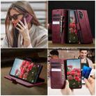 For Samsung Galaxy Note10+ CaseMe 033 Calf Leather Lining Microfibre RFID Blocking Phone Case(Red) - 4