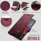 For Samsung Galaxy Note10+ CaseMe 033 Calf Leather Lining Microfibre RFID Blocking Phone Case(Red) - 5