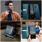 For Samsung Galaxy Note10+ CaseMe 033 Calf Leather Lining Microfibre RFID Blocking Phone Case(Green) - 4