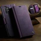 For Samsung Galaxy Note10+ CaseMe 033 Calf Leather Lining Microfibre RFID Blocking Phone Case(Purple) - 3