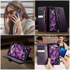 For Samsung Galaxy Note10+ CaseMe 033 Calf Leather Lining Microfibre RFID Blocking Phone Case(Purple) - 4