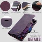 For Samsung Galaxy Note10+ CaseMe 033 Calf Leather Lining Microfibre RFID Blocking Phone Case(Purple) - 5