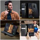 For Samsung Galaxy Note20 Ultra CaseMe 033 Calf Leather Lining Microfibre RFID Blocking Phone Case(Black) - 4