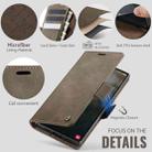 For Samsung Galaxy Note20 Ultra CaseMe 033 Calf Leather Lining Microfibre RFID Blocking Phone Case(Coffee) - 5