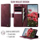 For Samsung Galaxy Note20 Ultra CaseMe 033 Calf Leather Lining Microfibre RFID Blocking Phone Case(Red) - 2