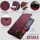 For Samsung Galaxy Note20 Ultra CaseMe 033 Calf Leather Lining Microfibre RFID Blocking Phone Case(Red) - 5