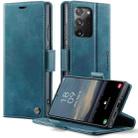 For Samsung Galaxy Note20 Ultra CaseMe 033 Calf Leather Lining Microfibre RFID Blocking Phone Case(Green) - 1