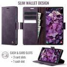 For Samsung Galaxy Note20 Ultra CaseMe 033 Calf Leather Lining Microfibre RFID Blocking Phone Case(Purple) - 2