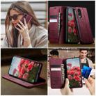 For Samsung Galaxy S25 Edge CaseMe 033 Calf Leather Lining Microfibre RFID Blocking Phone Case(Red) - 4