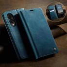 For Samsung Galaxy S25 Edge CaseMe 033 Calf Leather Lining Microfibre RFID Blocking Phone Case(Green) - 3