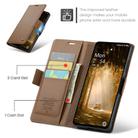 For OnePlus 12 CaseMe 023 Butterfly Buckle Litchi Texture RFID Anti-theft Leather Phone Case(Brown) - 3