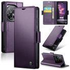 For OnePlus 12 CaseMe 023 Butterfly Buckle Litchi Texture RFID Anti-theft Leather Phone Case(Purple) - 1