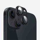 For iPhone 14 Plus Kalebol Armor Full-Coverage Metal Lens Ring Protector Film(Black) - 1