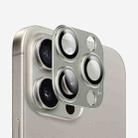 For iPhone 15 Pro Max Kalebol Armor Full-Coverage Metal Lens Ring Protector Film(Titanium) - 1