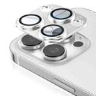 For iPhone 16 Pro Max Kalebol Armor Full-Coverage Metal Lens Ring Protector Film(Silver) - 1