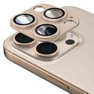 For iPhone 16 Pro Kalebol Armor Full-Coverage Metal Lens Ring Protector Film(Desert) - 1