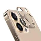 For iPhone 13 Pro Kalebol Metal Hollow Lens Protection Ring(Gold) - 1