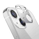 For iPhone 13  Kalebol Metal Hollow Lens Protection Ring(Silver) - 1