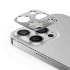 For iPhone 14 Pro Max Kalebol Metal Hollow Lens Protection Ring(Silver) - 1
