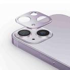For iPhone 14 Kalebol Metal Hollow Lens Protection Ring(Purple) - 1