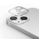 For iPhone 14 Kalebol Metal Hollow Lens Protection Ring(Silver) - 1