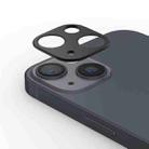 For iPhone 14 Plus Kalebol Metal Hollow Lens Protection Ring(Black) - 1