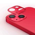 For iPhone 14 Plus Kalebol Metal Hollow Lens Protection Ring(Red) - 1