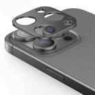 For iPhone 15 Pro Max Kalebol Metal Hollow Lens Protection Ring(Ink Gray) - 1