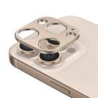 For iPhone 16 Pro Kalebol Metal Hollow Lens Protection Ring(Desert) - 1