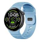 For vivo Watch 5 Reverse Buckle Silicone Watch Band(Cloudy Blue) - 1