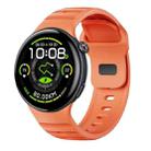 For vivo Watch 5 Reverse Buckle Silicone Watch Band(Orange) - 1