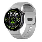 For vivo Watch 5 Reverse Buckle Silicone Watch Band(Gray) - 1