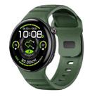 For vivo Watch 5 Reverse Buckle Silicone Watch Band(Green) - 1