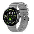 For vivo Watch 5 Solid Color Pin Buckle Sport Silicone Watch Band(Gray) - 1