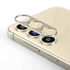 For Samsung Galaxy S24+ 5G Kalebol Metal Hollow Lens Protection Ring(Gold) - 1