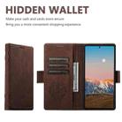For Samsung Galaxy S25 Ultra 5G SUTENI J07 Multifunctional Horizontal Flip Magsafe Leather Phone Case(Brown) - 2