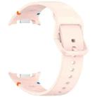 For Samsung Galaxy Watch8 40 / 44mm Stitched Solid Color Silicone Watch Band, Size:S(Pink) - 3