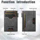 The Suteni denim double-sided card slot button automatically ejects the card box(Black) - 2