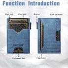 The Suteni denim double-sided card slot button automatically ejects the card box(Blue) - 2