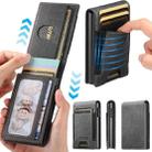 The Suteni denim pattern button automatically pops out the elastic band card box(Black) - 2