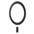 Kalebol Wireless Charging Magnetic Suction Ring Iron Sheet Leads Magnet Piece(Black Ring with Tail) - 1