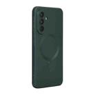 For Samsung Galaxy A56 5G ENKAY MagSafe Matte TPU Phone Case with Lens Film(Deep Green) - 1