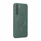 For Samsung Galaxy S25+ 5G ENKAY MagSafe Matte TPU Phone Case with Lens Film(Deep Green) - 1