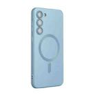 For Samsung Galaxy A55 ENKAY MagSafe Matte TPU Phone Case with Lens Film(Sierra Blue) - 1