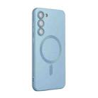 For Samsung Galaxy S24 5G ENKAY MagSafe Matte TPU Phone Case with Lens Film(Sierra Blue) - 1